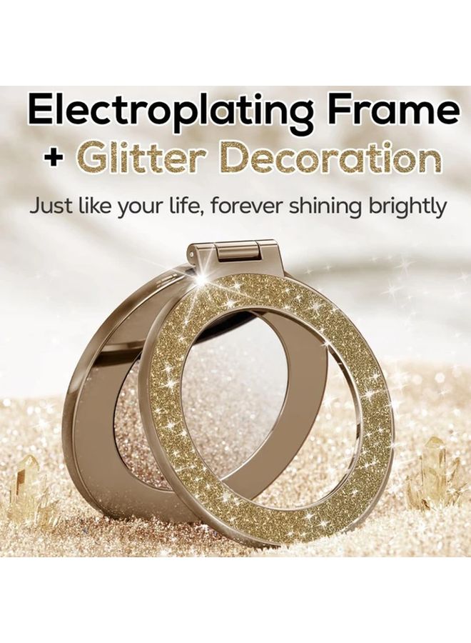 Blue Green Glitter Phone Holder Ring Grip Mirror Stand Universal Kickstand for iPhone Samsung Xiaomi - Image 2